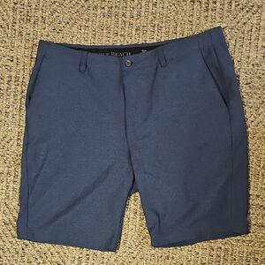 Pebble Beach Navy Flat Front Shorts